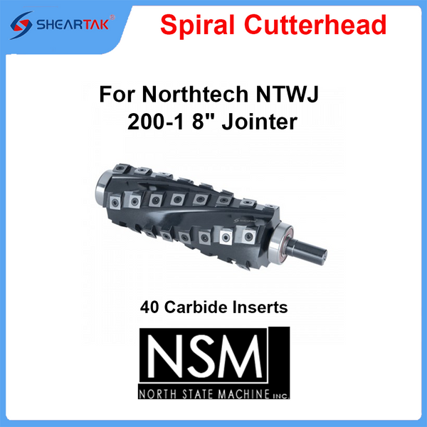 Spiral Cutterhead for Northtech NTWJ 200-1 8" Jointer