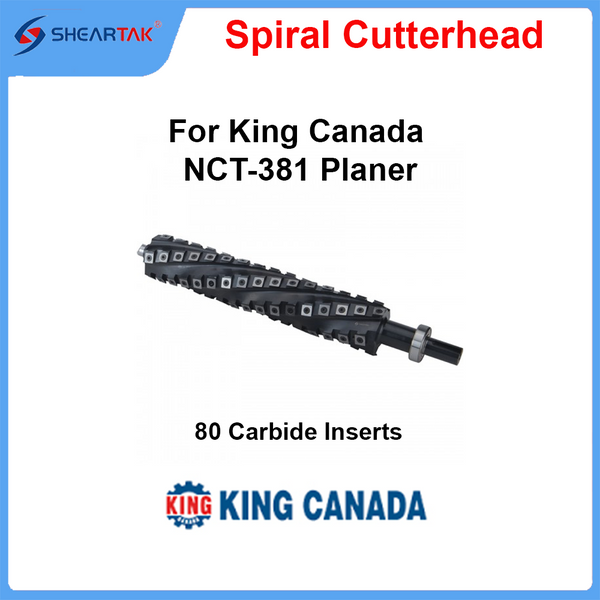 Spiral Cutterhead for King Canada NCT-381 Planer