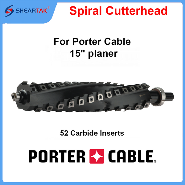 Spiral Cutterhead for Porter Cable 15" planer