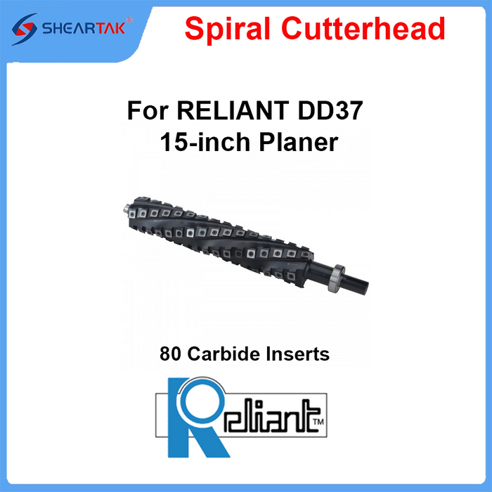 Spiral Cutterhead for RELIANT DD37 15-inch Planer