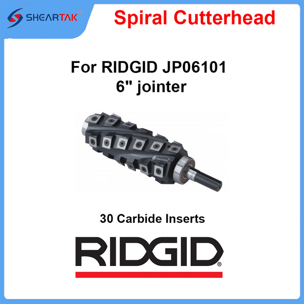Spiral Cutterhead for RIDGID JP06101 6" jointer
