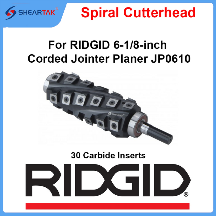 Spiral Cutterhead for RIDGID 6-1/8-inch Corded Jointer Planer JP0610
