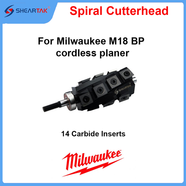 Spiral Cutterhead for Milwaukee M18 cordless planer