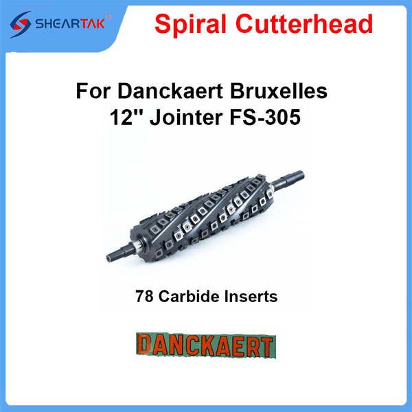 Spiral Cutterhead for Danckaert Bruxelles 12'' Jointer FS-305