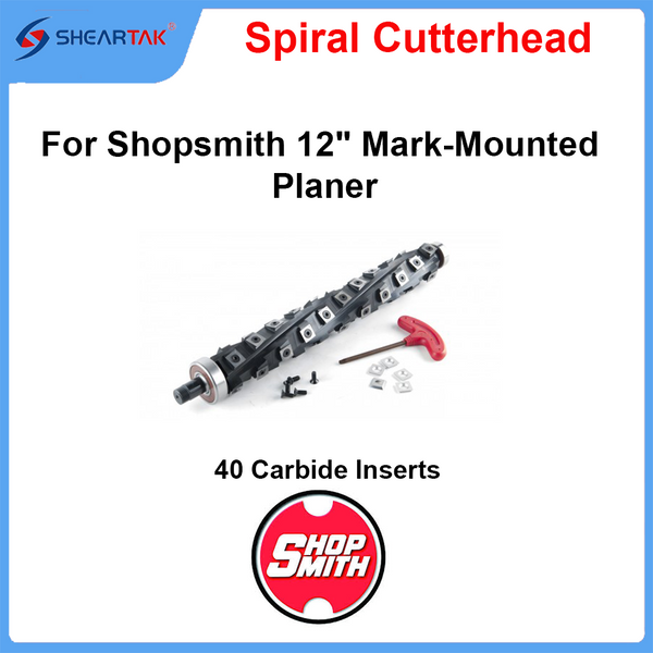 Spiral Cutterhead for Shopsmith 12" Mark-Mounted Planer
