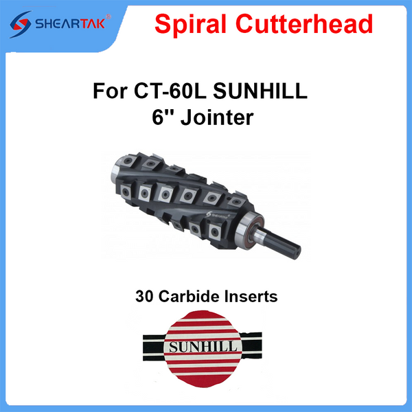 Spiral Cutterhead for CT-60L SUNHILL 6'' Jointer
