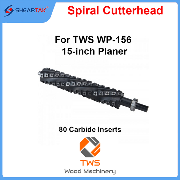 Spiral Cutterhead for TWS WP-156 15-inch Planer
