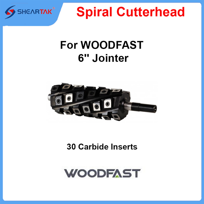 Spiral Cutterhead for WOODFAST 6'' Jointer