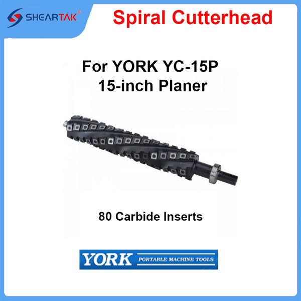 Spiral Cutterhead for YORK YC-15P 15-inch Planer