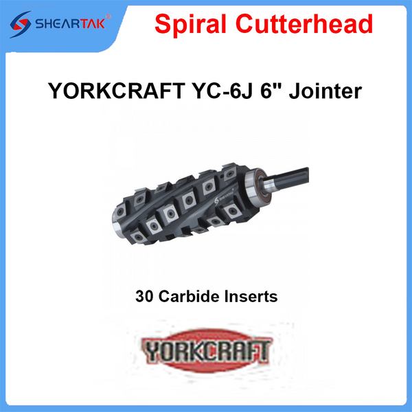 Spiral Cutterhead for YORKCRAFT YC-6J 6" Jointer