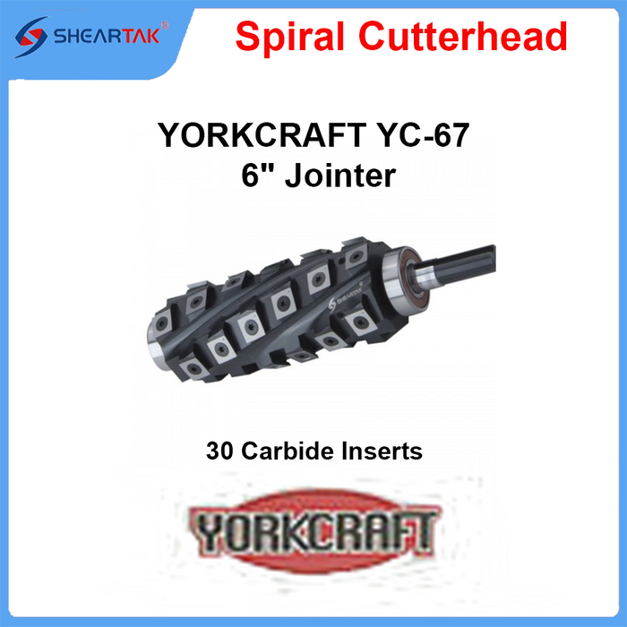 Spiral Cutterhead YORKCRAFT YC-67 6" Jointer