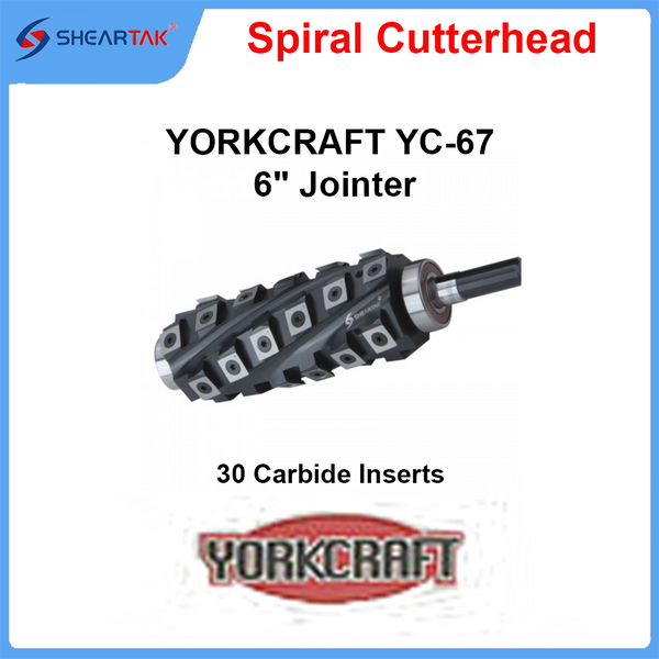 Spiral Cutterhead YORKCRAFT YC-67 6" Jointer