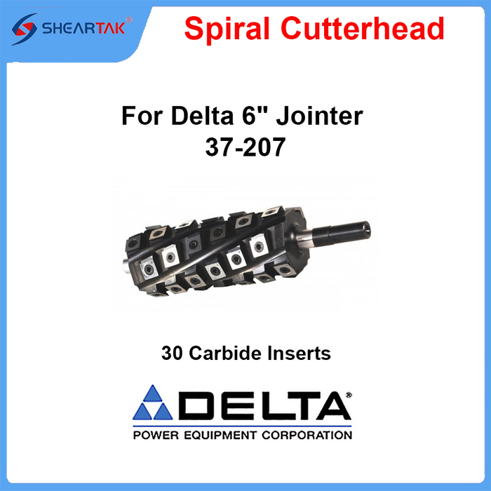 Helical Cutterhead for Delta 6" Jointer 37-207