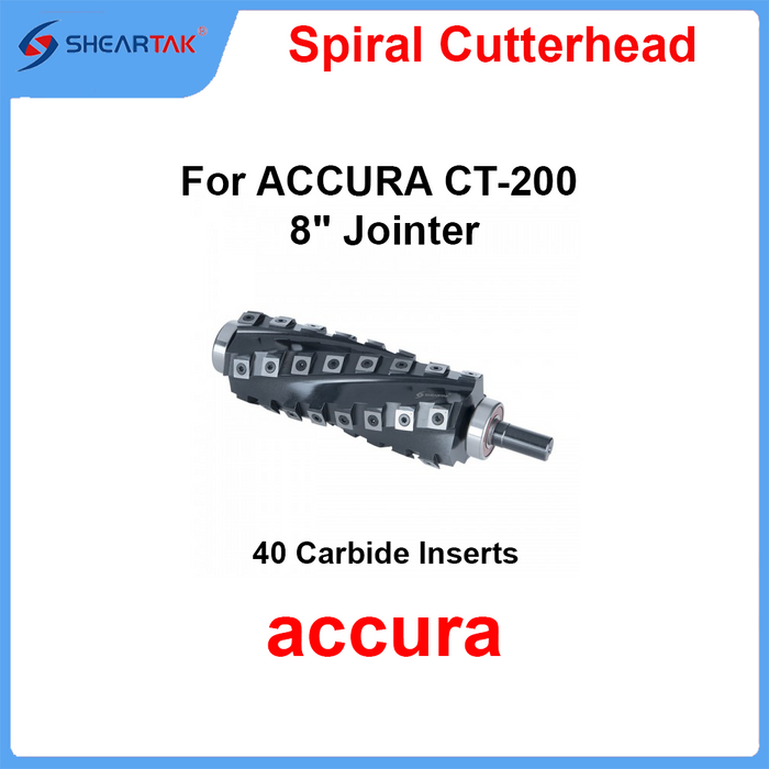 Spiral Cutterhead for ACCURA CT-200 8" Jointer