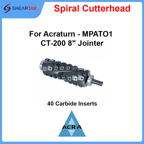 Spiral Cutterhead for Acraturn - MPATO1 CT-200 8" Jointer