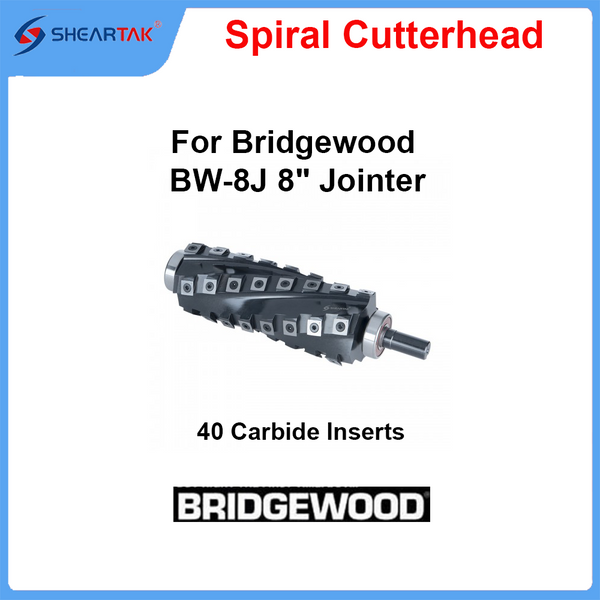 Spiral Cutterhead for Bridgewood  BW-8J 8" Jointer