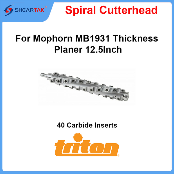 Spiral Cutterhead for Mophorn MB1931 Thickness Planer 12.5Inch