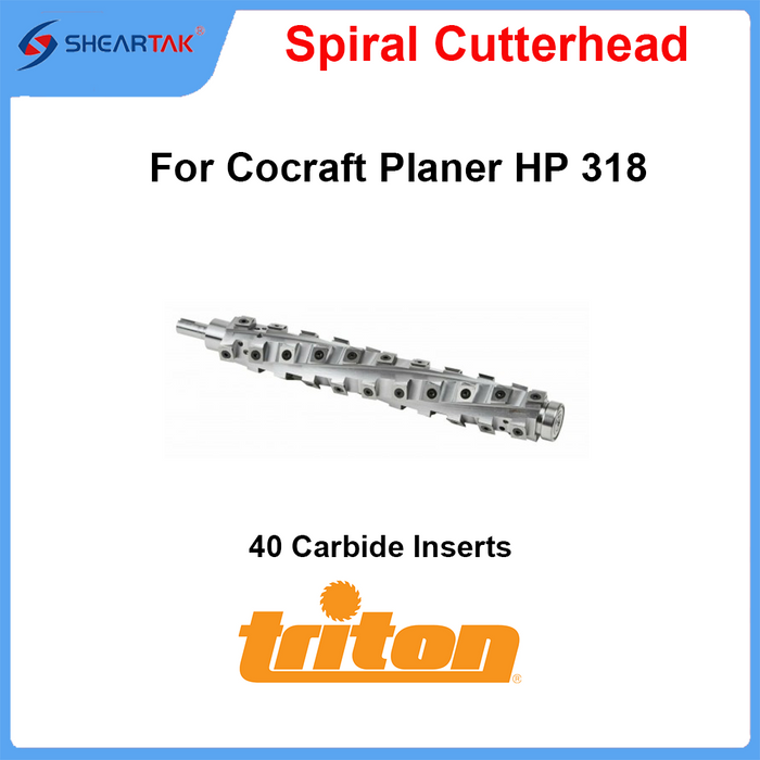 Spiral Cutterhead for Cocraft Planer HP 318