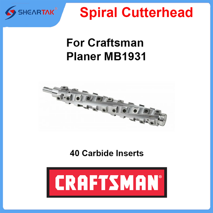 Sheartak  Spiral Cutterhead for Craftsman Planer MB1931