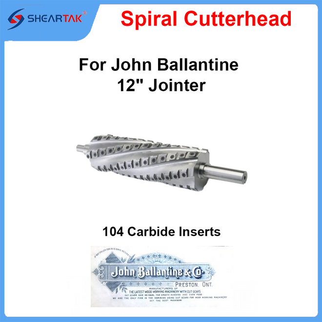 Spiral Cutterhead for John Ballantine 12" Jointer