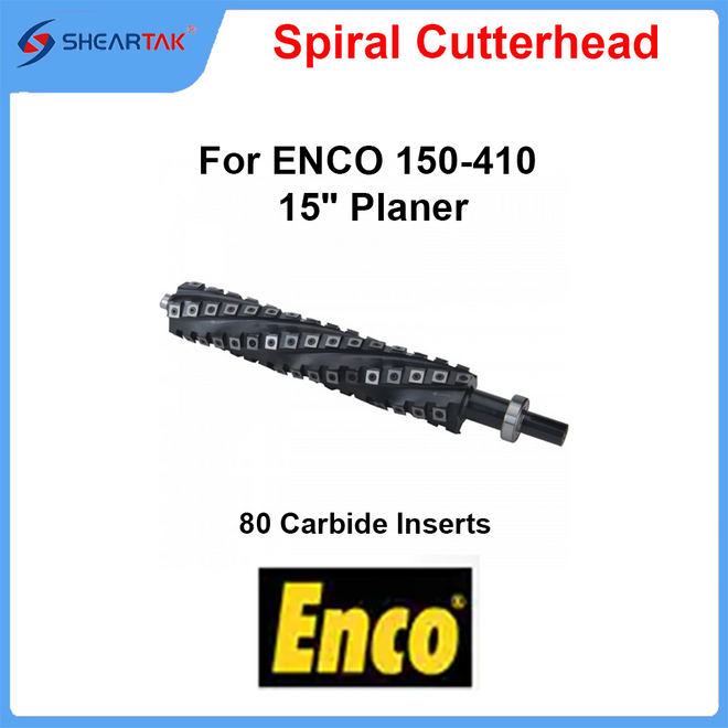 Spiral Cutterhead for ENCO 150-410 15" Planer