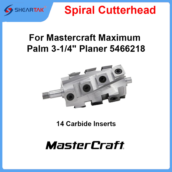 Spiral Cutterhead for Mastercraft Maximum Palm 3-1/4" Planer 5466218