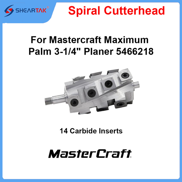 Spiral Cutterhead for Mastercraft Maximum Palm 3-1/4" Planer 5466218
