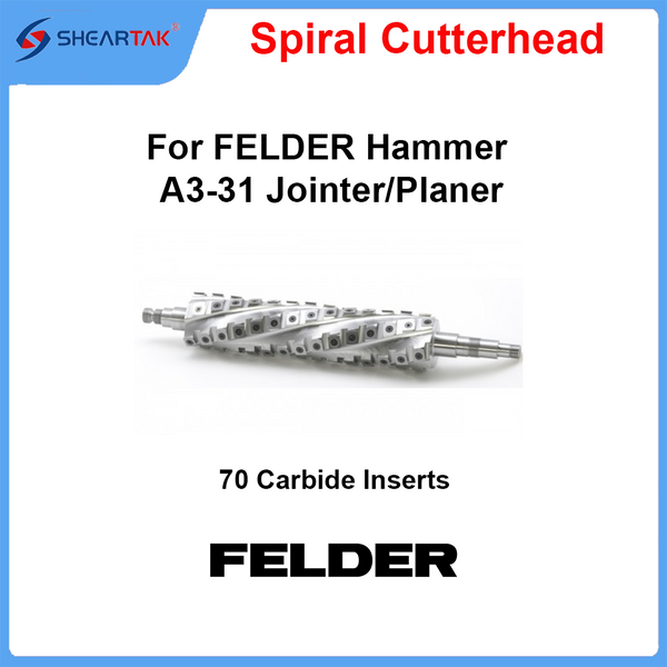 Spiral Cutterhead for FELDER Hammer A3-31 Jointer/Planer