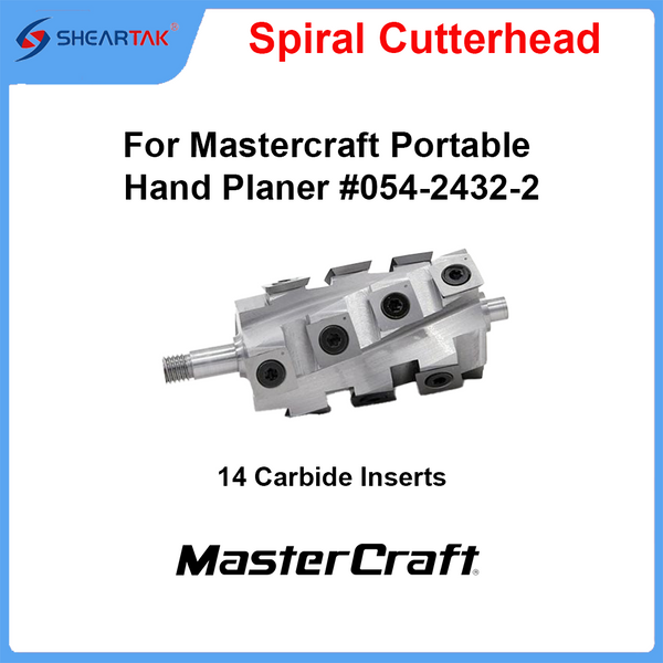 Spiral Cutterhead for Mastercraft Portable Hand Planer #054-2432-2