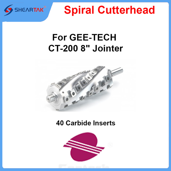 Spiral Cutterhead for GEE-TECH CT-200 8"  Jointer