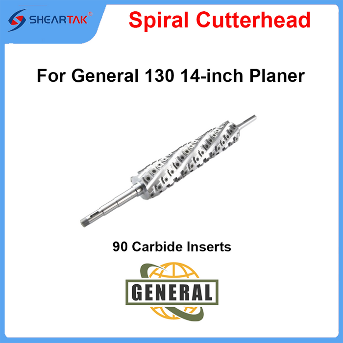 Upgrade General 130 14-inch Planer with Sheartak Spiral Cutterhead