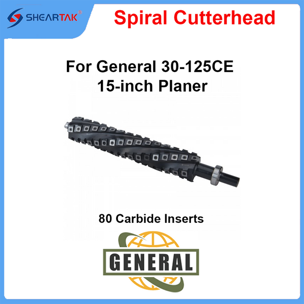 Spiral Cutterhead for General 30-125CE 15-inch Planer