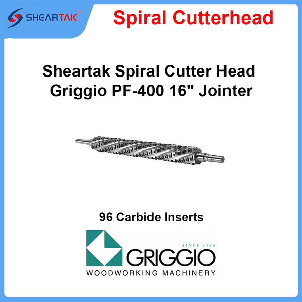 Spiral Cutterhead Griggio PF-400 16" Jointer