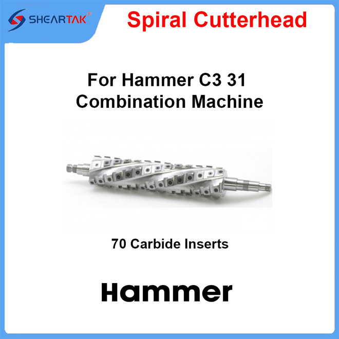 Spiral Cutterhead for Hammer C3 31 Combination Machine - Sheartak Tools