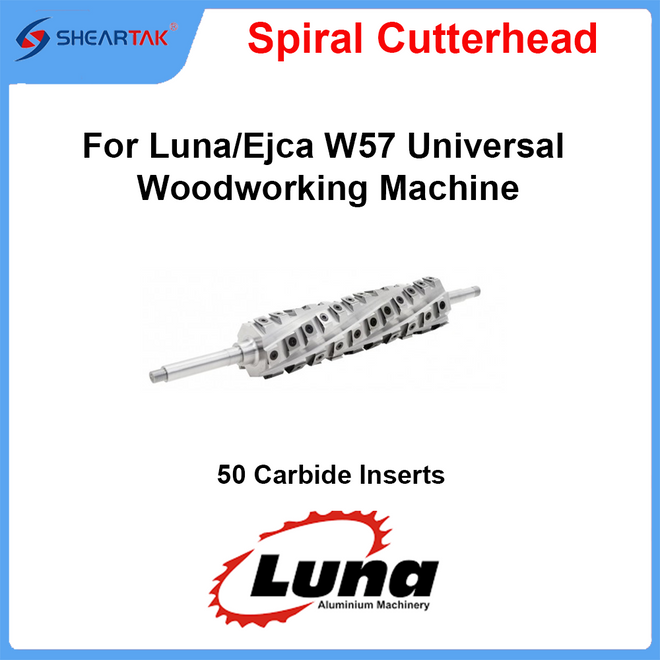 Spiral Cutterhead for Luna/EJCA P330 Universal Woodworking Machine