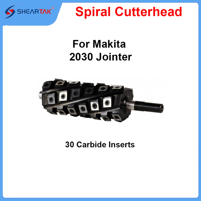 Spiral Cutterhead for Makita 2030 Jointer
