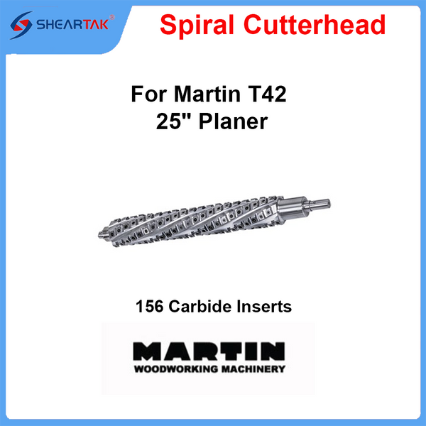 Spiral Cutterhead for Martin T42 25" Planer