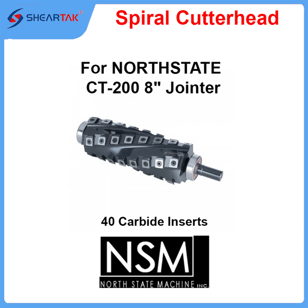 Spiral Cutterhead for NORTHSTATE CT-200 8" Jointer