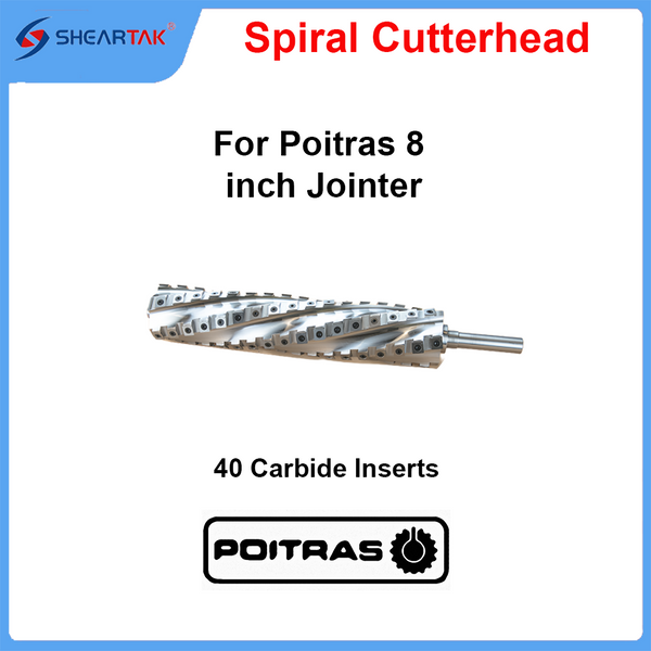 Spiral Cutterhead for Poitras 8 inch Jointer