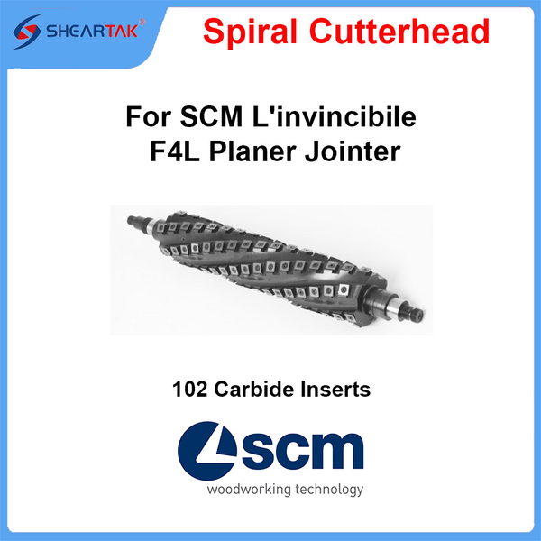Spiral Cutterhead for SCM L'invincibile F4L Jointer