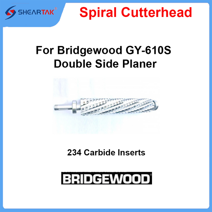 Spiral Cutterhead for Bridgewood GY-610S Double Side Planer