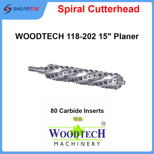 Spiral Cutterhead  WOODTECH 118-202 15" Planer