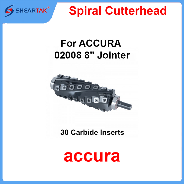 Spiral Cutterhead for ACCURA  02008 8" Jointer