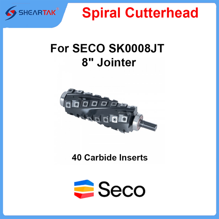 Spiral Cutterhead for SECO SK0008JT 8" Jointer