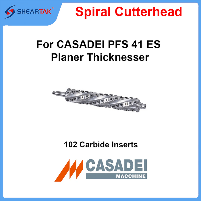 Spiral Cutterhead for CASADEI PFS 41 ES Planer Thicknesser