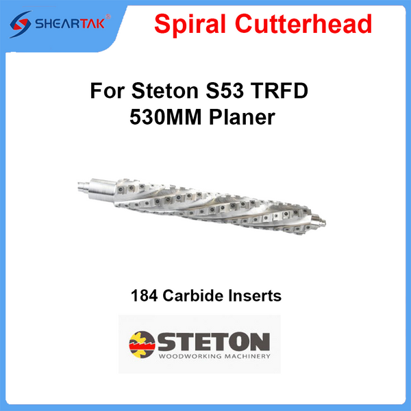 Spiral Cutterhead for Steton S53 TRFD 530MM Planer