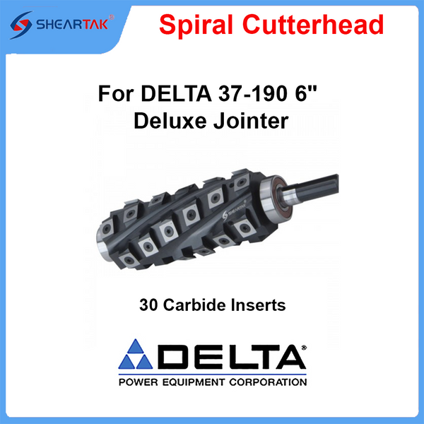 Spiral Cutterhead for DELTA 37-190 6" Deluxe Jointer