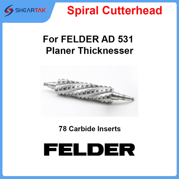 Spiral Cutterhead for FELDER AD 531 Planer Thicknesser