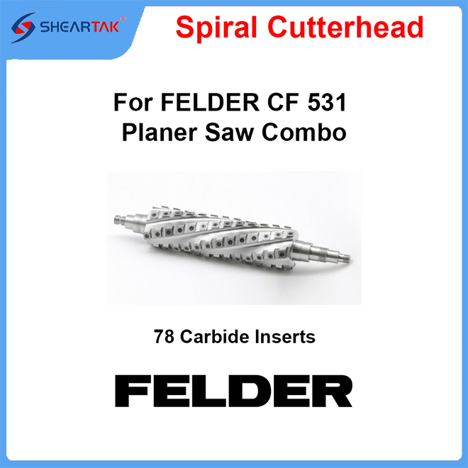 Spiral Cutterhead for FELDER CF 531 Planer Saw Combo