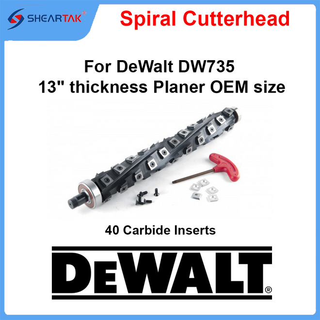 Dewalt DW735/DW735X Spiral Cutterhead OEM Edition - Sheartak Tools
